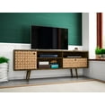 thumbnail image 2 of Liberty 70.86" Mid-Century Modern TV Stand with 4 Shelving Spaces and 1 Drawer  with Solid Wood Legs, 2 of 3