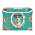 thumbnail image 2 of Foldable Fabric Storage Bin With Handle Collapsible Basket Box Storage With Lid Organizer The Little Dog Wearing Victorian, 2 of 7