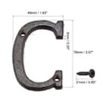 thumbnail image 2 of House Letter 3 Inch Cast Iron Letter C for Home Hotel Mailbox Address Sign, 2 of 5