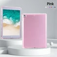 thumbnail image 6 of Allytechgroup Clear Case for iPad 9th/8th/7th Generation 10.2" & iPad Air 3 10.5" (Air 3rd Gen) & iPad Pro 10.5 2017, [Built-in Pencil Holder] Anti Yellowing Slim Shockproof Protective Cover, Pink, 6 of 7