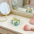 thumbnail image 4 of Hand-Painted Enameled Mini Trinket Box - Vintage Metal Jewelry Box with Hinged Lid, Decorative Ring and Earrings Holder, Small Treasure Gift Box for Women and Girls, 4 of 5