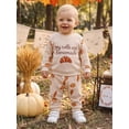 thumbnail image 4 of Cjfdfy Toddler Baby Boy Girl Fall Thanksgiving Outfit My Rolls Are Homemade Waffle Knit Long Sleeve Sweatshirt And Pants Kid Cute My First Thanksgiving Fall Winter Outfit 6M-4Y, 4 of 9