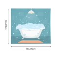 thumbnail image 3 of Pofeuu Bathtub with Soap Bubbles Print Wall Tapestry Decoration Wall Hanging Tapestry 60 x 51 Inch, 3 of 6