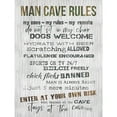 thumbnail image 3 of Rae, Marla 12x14 Black Modern Framed Museum Art Print Titled - Man Cave Rules IV, 3 of 5