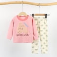 thumbnail image 2 of Kids Sets Cotton Kids Clothes Long Sleeve Home  Sleepwear Children's Clothing Boy Girl Autumn winter Tops Pants Suits, 2 of 6