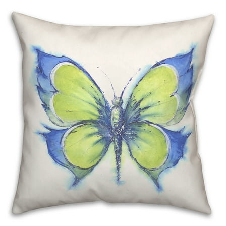 Creative Products Green Butterfly Indoor/Outdoor Throw Pillow - 16x16