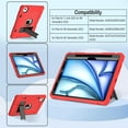 thumbnail image 3 of SUPNICE Case for iPad Air 11 inch M2 2024 Air 6th /10.9 Air 5th 2022/Air 4th 2020, Protective Cover with Kickstand Case for iPad Air 6 5 4 Generation, Red, 3 of 7