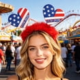 thumbnail image 5 of ZhangC 4th of July Patriotic Headband, Independent Day Red White and Blue Headband Decoration, 250th Anniversary Patriotic Accessories, Gifts for Women, 5 of 6