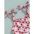 thumbnail image 5 of Bagilaanoe Toddler Baby Girls Swimsuits 2 Piece Bikinis Set Floral Print Sleeveless Camisole Tops + Shorts 6M 12M 18M 24M 3T Kids Swimwear Bathing Suit Beachwear, 5 of 9