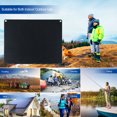 thumbnail image 4 of Graflsoa 60W Monocrystalline Solar Charger - Foldable, Portable, IP68 Waterproof, Dual USB Output, CE/FCC Certified, Black, 4 of 7