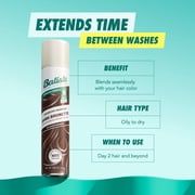 Batiste Dark Dry Shampoo, Instantly Refresh Hair & Absorb Oil Between Washes, 3.81 oz