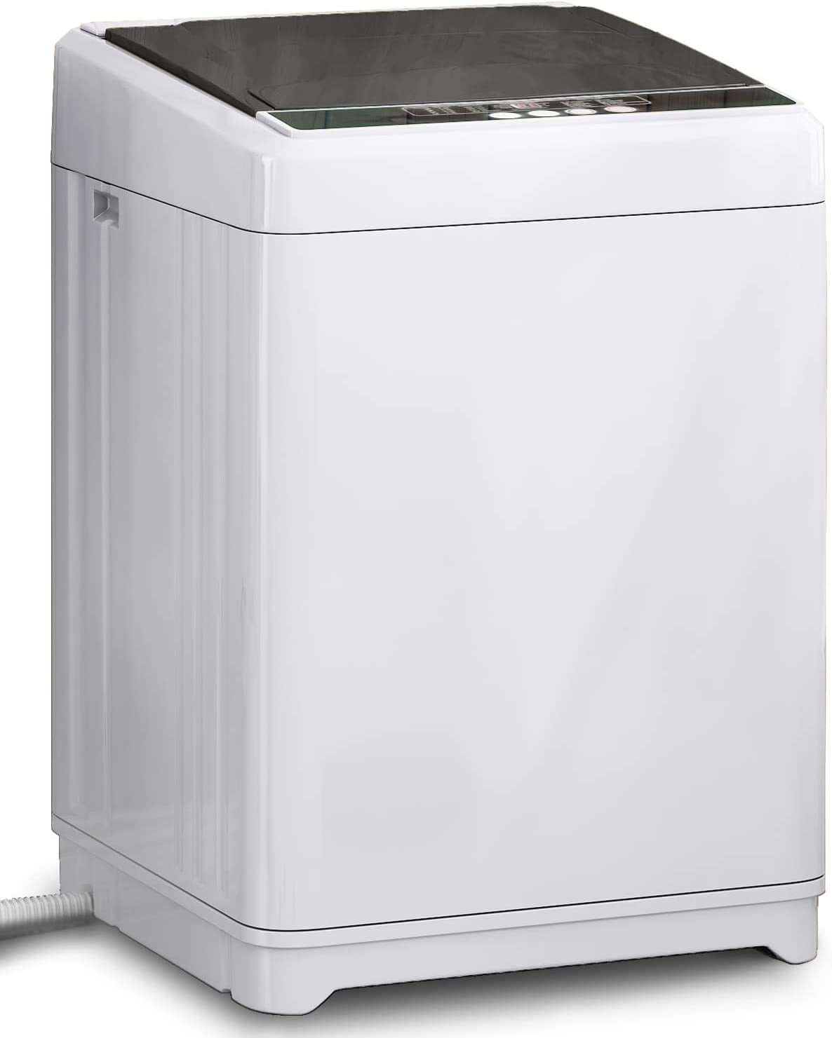 Muhub 17.6lbs FullAutomatic Washing Machine, White 2 in 1 Portable
