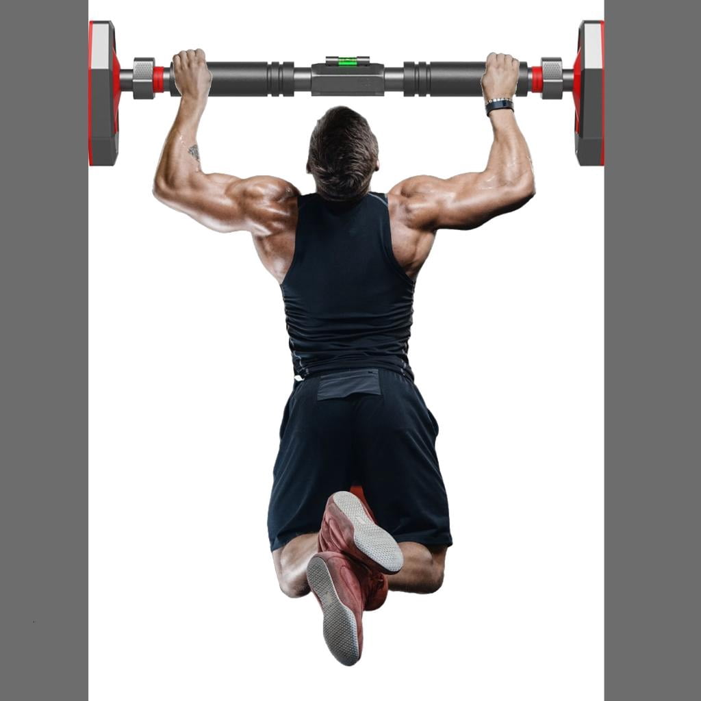 CEORPER Upper Body Standing Workout Pull Up Bar Set Holds Up to 450kg Easy To Install Adjustable Chin Up Bar for Home Doorway
