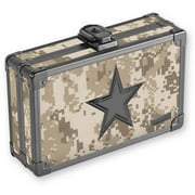 Vaultz Locking Pencil Box, 8.25" x 5.5" x 2.5", Camo with Black Star
