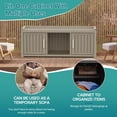 thumbnail image 4 of Shoe Cabinet Waterproof UV-Resistant, Storage Bench Indoor Outdoor with Adjustable Shelves, for Entryway Bedroom, Hallway, Living Room (2 Door), 4 of 7