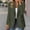 Army Green, variant on Women Blazer Jacket Business Jackets for Women Lapel Long Sleeved Single Button Top with Pocket Solid Color Slim Fashion Party Work Outerwear Comfortable Army Green