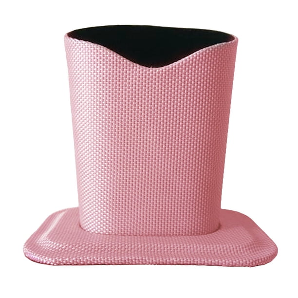 Estuche de escritorio con soporte para gafas con forro suave, diseño de base plana, gran regalo, fácil de usar Rosado