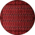 thumbnail image 1 of Ahgly Company Indoor Round Oriental Red Industrial Area Rugs, 3' Round, 1 of 4