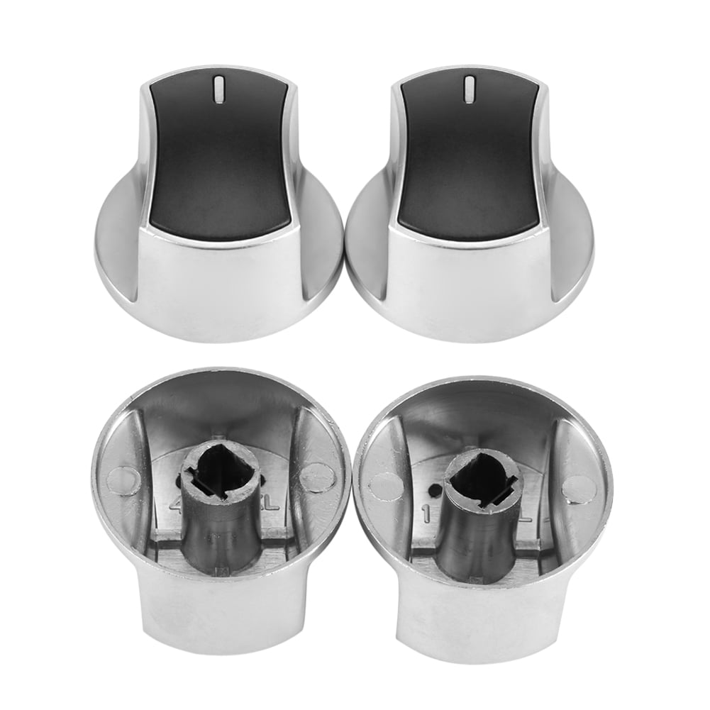 FITS BELLING STOVES SILVER GREY COOKER OVEN HOB CONTROL KNOB & ADAPTORS 2 PACK 