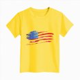 thumbnail image 4 of TOWED22 Girls Short Sleeve T Shirts Kids Summer Crewneck Tops Basic Tees 5-14 Years(Yellow,3-4 Y), 4 of 4