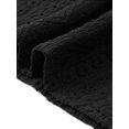 thumbnail image 5 of Agnes Orinda Women's Plus Size Summer Tops Eyelet Hollow Lace Panel Short Sleeve Round Neck Casual Blouse 2X Black, 5 of 6