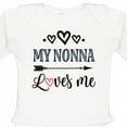 thumbnail image 4 of Inktastic My Nonna Loves Me Girls Girls Long Sleeve Baby Bodysuit, 4 of 5