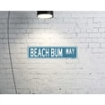 thumbnail image 3 of Beach Bum Way Coastal Theme Street Sign 16" x 4" Funny Tin Sign Shore Home Indoor Outdoor Pool Deck Decor (BeachBumStreet), 3 of 5
