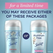 Secret Aluminum Free Deodorant for Women, Cherry Blossom, 2.4 oz