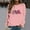 Pink, variant on Fartey October Breast Cancer Survivor Sweatshirts for Women Funny Pink Ribbon Leopard Print Tunic Tops Fashion Fall Fleece Round Neck Long Sleeve Pullover,White,XL