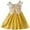 Yellow, variant on REDARER Girls Summer Cotton Dress Girls Princess Dress Butterfly Net Skirt Clothing Sets ,18-24 Months