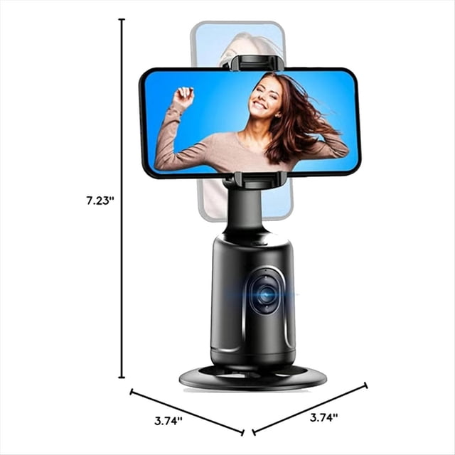 Smart AI Recognition Phone Tripod 360° Rotating Auto Face Tracking Gimbal Selfie Mobile Phone Stick Holder