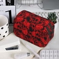 thumbnail image 7 of Sikiie Red Skulls 3 Print Flip Double-layer Pencil Case, All-purpose Stationery Bag for Study and Office, Zipper Design, Unisex, 7 of 7
