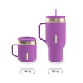 thumbnail image 5 of Contigo 14 oz SnapSeal Leak-Proof Stainless Steel Coffee Mug – Keeps Drinks Hot, Office & Home Friendly, Easy-Sip Lid, Purple/Champagne, 5 of 7