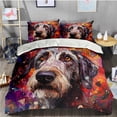 thumbnail image 2 of 3 Pieces Duvet Cover Set Irish Wolfhound Dog 3D Print Bedding 1 Duvet Cover 2 Pillowcases Natural Animals Comforter Sets Soft Breathable for Boys Girls Children DPE6g0, 2 of 6