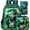 3PCS Green Dinosaur Backpack Set, variant on 3PCS Football Backpack for Boys, 16'' Kids Soccer Bookbag with Lunch Box, Water Resistant School Backpacks for Preschool Elementary Kindergarten Travel