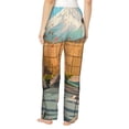thumbnail image 2 of Bixox Women's Tranquil Garden Landscape Patterned Pajama Pants Loungewear, 2 of 5