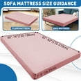 thumbnail image 2 of JIATER Futon Slipcovers Stretch Armless Futon Bed Covers Machine Washable Furniture Protector,Gray Rose, 2 of 7