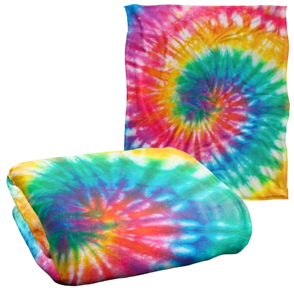 Logovision Rainbow Tie-Dye Silky Touch Super Soft Throw Blanket 50' x 60'