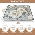 thumbnail image 4 of WOBOGO White Peony Pattern Baby Playmats Extra Large Waterproof Rollable Activity Pads for Toddlers 50×50inch, 4 of 7