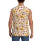 thumbnail image 4 of Fotbe Boho Flowers Men's Camiseta sin Mangas Estampada para Hombres, Playera Casual para Gimnasio, Entrenamiento, Playa-X-Large, 4 of 7