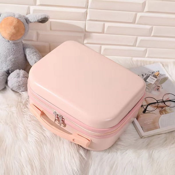 Mini maleta de viaje corta para mujer, equipaje de viaje, bolsas de maquillaje, 14 pulgadas