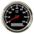 thumbnail image 1 of Universal Tachometer 85mm Car Boat Tacho Sensor Marine with Hourmeter 3000 4000 6000 8000 RPM Tachometer 12V/24V Red Backlight ,Wide Applicability, 1 of 7