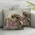 thumbnail image 3 of Nawypu  Easter Bunny Pillow Covers Rabbit Cute Animal Bunny Cushion Case Home Sofa Office Decor Pillowcase for Home Sofa Couch Decoration, 3 of 5