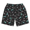 thumbnail image 5 of Goofa Golf Bags And Balls Printed Mens Swim Trunks Summer Quick Dry Short Beach Swimwear Bathing Suits-Medium, 5 of 9