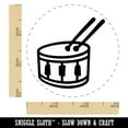 thumbnail image 2 of Drum with Sticks Music Instrument Doodle Self-Inking Rubber Stamp Ink Stamper - Green Ink - Small 3/4 Inch, 2 of 7