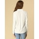 thumbnail image 5 of Camisa Casual con Botones Manga Larga Allegra K Corbata de Lazo Para Mujer Blanco L, 5 of 6