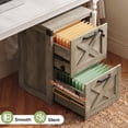 thumbnail image 5 of GALAXHERO 2 Drawer File Cabinet with Lock and Key, Engineered Wood Office Cabinet for Home Office, Small Filing Cabinet, Gray Oak, 5 of 7