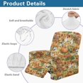 thumbnail image 5 of Kuiaobaty Chicken Pumpkin Print Recliner Chair Cover Large Fall Sunflower Breathable Reclining Sofa Sipcover Durable Recliner Couch Cover Stretch Reclining Slipcover with Pocket for Pets, 5 of 8