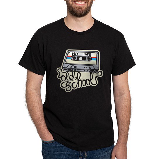 CafePress - Old School T Shirt - Men's Classic Cotton T-Shirts
