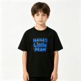 thumbnail image 2 of Nanas Little Man Cute Slogan Boys Graphic Tee, Retro Family Gift 100% Cotton Kids Short Sleeve T-Shirt 4-13Y, 2 of 5